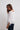 Blusa seda manga tres cuartos blanco