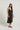 Vestido tirantes tachas marrón