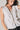Blusa de lino con frunce central blanca