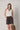 Short lino puntilla marrón