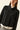 Chaqueta punto cruzada 1 botón negro