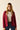 Blazer de punto burdeos