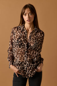 Camisa gasa animal print