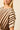 Blusa oversize estampado rayas marrón
