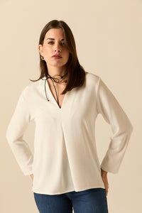 Blusa manga larga quilla blanco