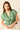 Blusa frunce frontal verde