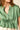 Blusa frunce frontal verde