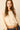 Blusa manga abullonada lazo trasero beige