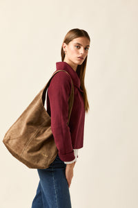 Bolso ante topo con cremallera