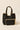 Bolso trenzado negro con cartera interior