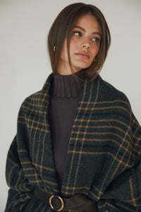 Bufanda cuadros gris