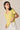 Camiseta básica cuello pico amarillo