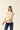 Chaqueta punto flecos beige