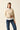 Chaqueta punto flecos beige