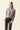Chaqueta punto flecos gris