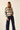 Jeans tiro medio costuras azul