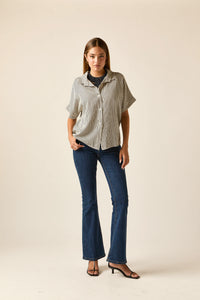 Jeans campana azul tejano