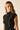 Top punto negro con detalle fruncido