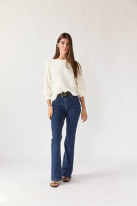 Jeans campana azul tejano
