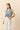 Jeans cropped rayas celeste