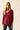 Jersey cuello pico nervio burdeos
