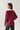 Jersey rústico cuello pico rosa
