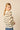 Jersey calado beige rayas azul marino