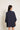 Kimono lino puntilla azul marino