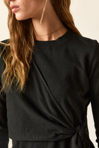 Jersey nudo lateral negro