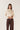 Pantalón pinzas cinturón marrón