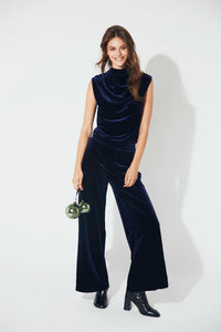 Pantalon terciopelo azul