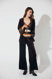 Pantalón terciopelo marrón