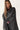 Poncho punto flecos gris antracita