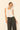 Top lino flecos blanco