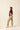 Jeans barrel bolsillos oblicuos beige