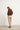 Jeans barrel bolsillos oblicuos beige