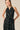 Vestido halter de rayas midi negro