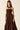 Vestido largo marrón de tirantes