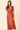 Vestido midi volantes teja