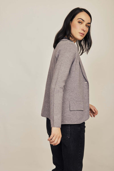 Cargar imagen en el visor de la galería, Blazer punto gris
