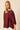 Blusa oversize burdeos con manga amplia