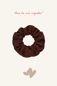 Coletero estampado paisley marrón