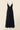 Vestido midi cuello pico volantes negro