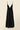 Vestido midi cuello pico volantes negro